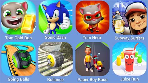 Tom Gold Run Sonic Dash Tom Hero Dash Subway Surfers Going Balls