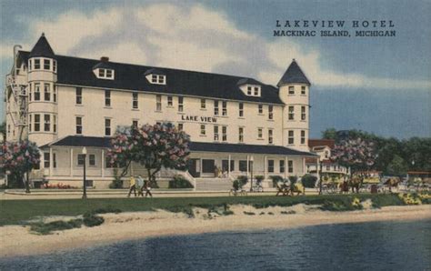 Lakeview Hotel Mackinac Island, MI Postcard