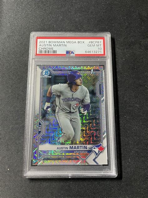 Austin Martin Bowman Chrome Bcp Mega Box Refractor Rc Psa Gem