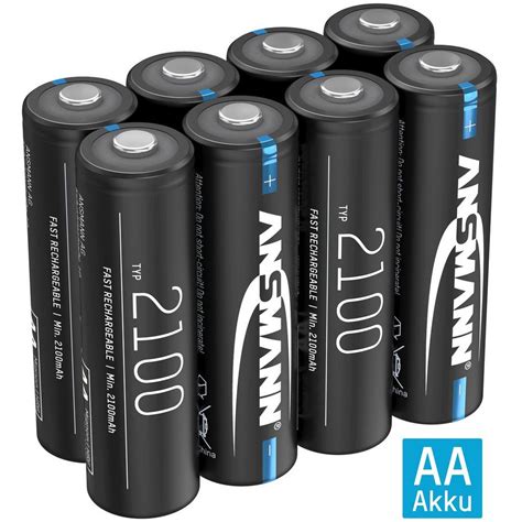 Ansmann® Akku Aa Mignon 2100mah Nimh 1 2v Batterien Wiederaufladbar