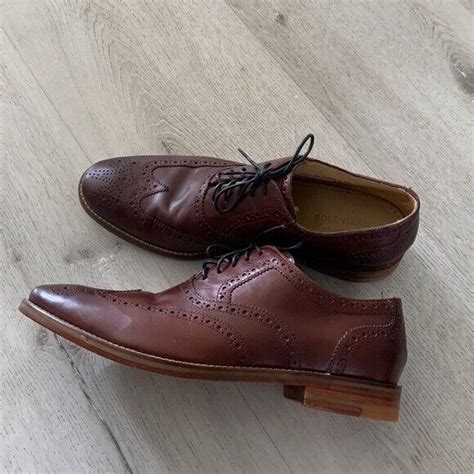 Cole Haan Cambridge British Tan Wingtip Oxfords Size Gem