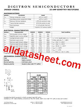 N Datasheet Pdf Digitron Semiconductors