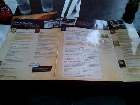 New Menu at Lou Malnati's