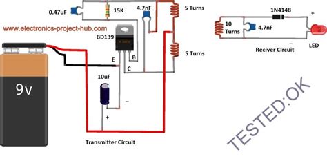 Simple Wireless Power Transmission Circuit DIY Electronics Projects