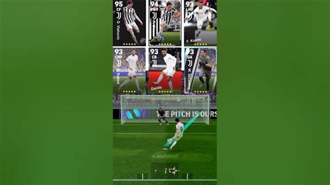 Juventus Players Penalty Challenge Efootball2024 Efootball Pes Shortvideo Pesmobile Shorts