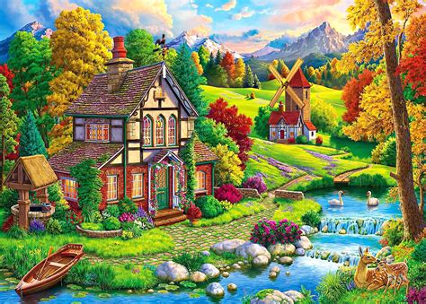 Solve House By The River Jigsaw Puzzle Online With 352 Pieces