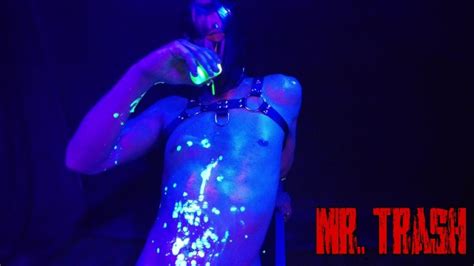 Masked Man Plays With The Hot Wax On The Metal Trunk With The Oiled Body Xxx Mobile Porno