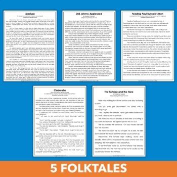 Identifying Folktales Passages Myth Legend Fairy Tale Fable Tall Tale