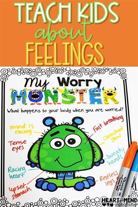 My Worry Monster Social Emotional Learning Counseling Lessons