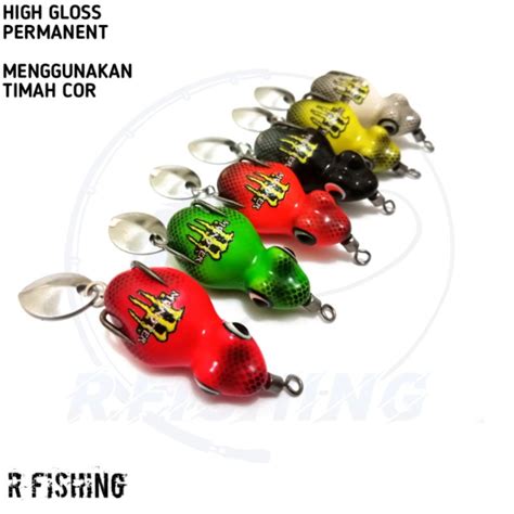 Jual Soft Frog Cm Bbc Lure Motif High Gloss Permanent Umpan