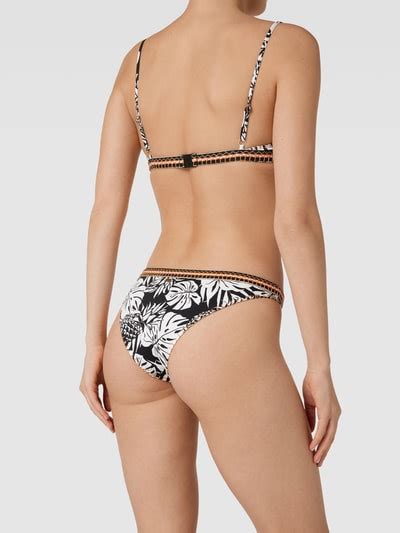 Banana Moon Bikini Slip Mit Floralem Print Modell Wina Black Online