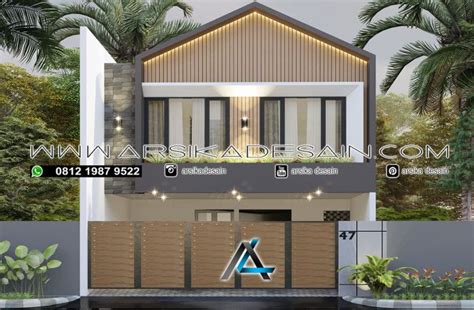 DESAIN RUMAH 7 X 16 METER PEMILIK BAPAK HENDRA SURABAYA ARSIKA