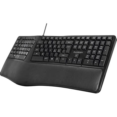 Sandstrøm ergonomisk tastatur med ledning Elgiganten