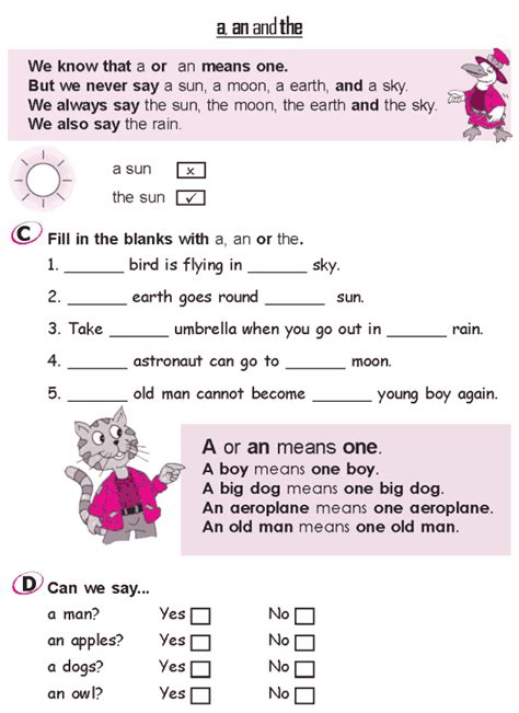 Grammar Worksheet For Grade 6