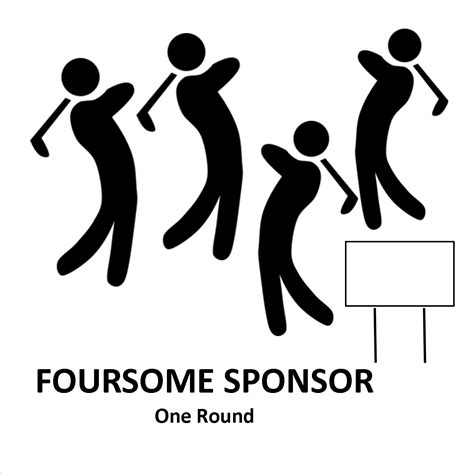 Golfers Foursome Sponsorship W Hole Sign