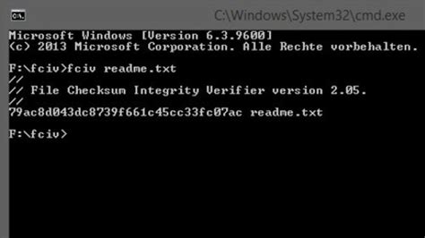 Microsoft File Checksum Integrity Verifier Prüfsummen berechnen Download