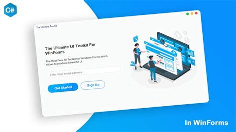 The Free Ultimate Ui Design Tool For Windows Forms C Tutorial Youtube