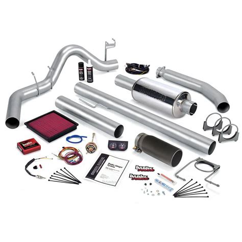 Banks Power 49369 B Stinger Bundle Power System With Single Exit Exhaust Black Tip