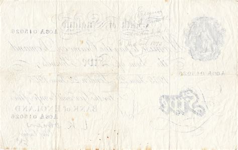 white  pound note june  bank  england obrien ref