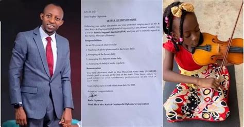 Nigerian Father Displays Contract Paper As He Offers 6 Year Old