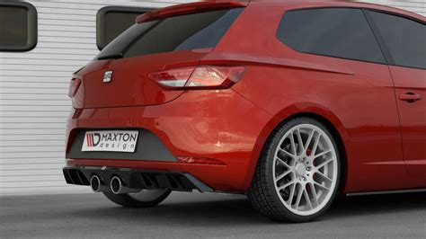 Rear Valance V 2 Seat Leon Cupra Mk3 FL Hatchback Gloss Black Our