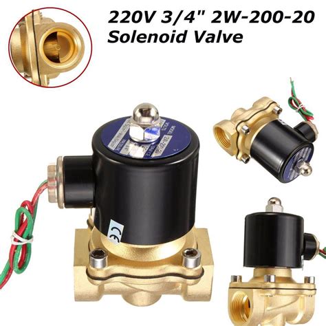 Jual Electrik Selenoid Valve Air V Inch Solenoid Kuningan W