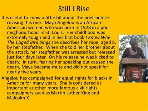 Maya Angelou Poems Still I Rise