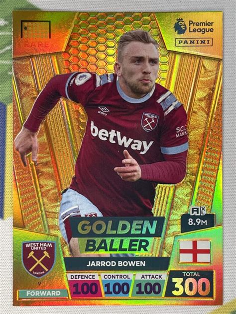 009 Jarrod Bowen West Ham Golden Baller Panini Premier League Adrenalyn