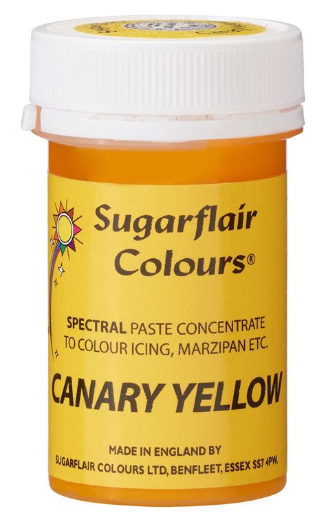 Buy Sugarflair Canary Yellow Spectral Food Colouring Paste Highly