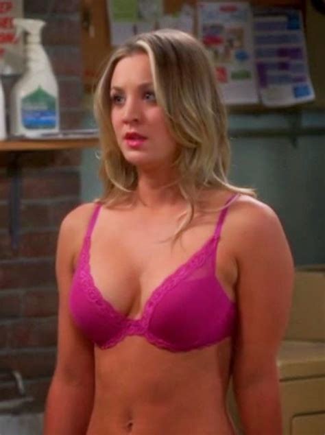 Penny From Big Bang Theory Sporting The Feathers Bra By Natori Black