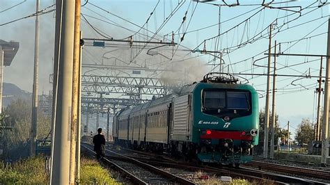 Paola San Lucido Guasto Elettrico Alla Linea Ferroviaria Fumo Da Un