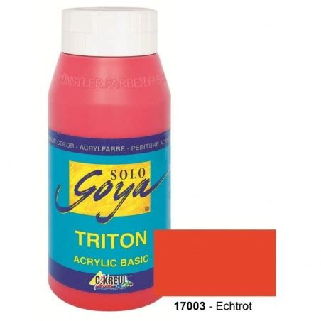 Stock Bureau Kreul Peinture Acrylique Solo Goya Triton Rouge Ml