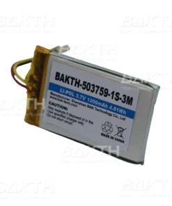 BAKTH 503759 1S 3M 3 7 V 1300 MAh 4 81 Wh Polymer Battery