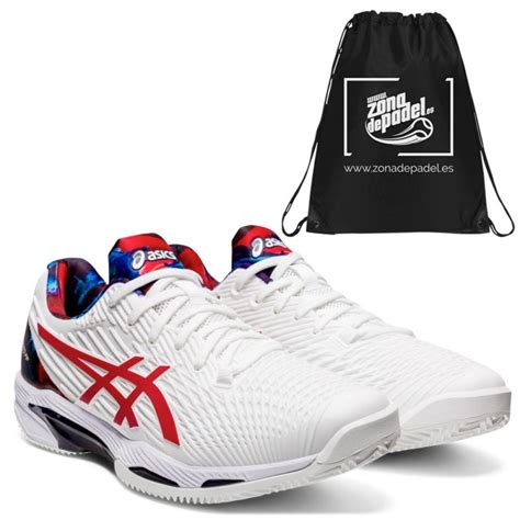 Asics Gel Solution Speed Ff L E White Classic Red Zona De Padel