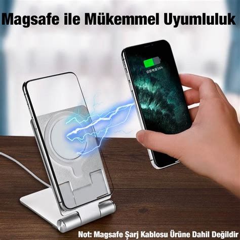 Ally Z Ok Fonksiyonlu Magsafe Uyumlu Masa St Telefon Standi