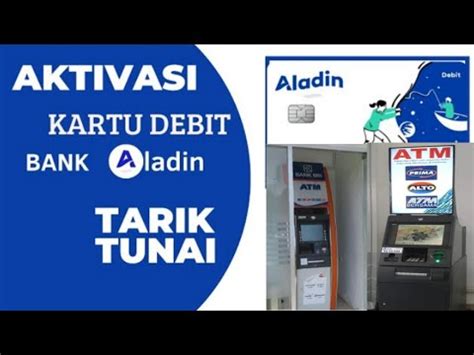 CARA AKTIFKAN KARTU ALADIN DAN TARIK TUNAI DI MESIN ATM YouTube