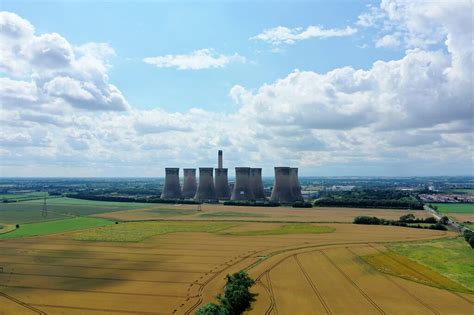 Eggborough Power Station Demolition Of Towers Photos By Drone