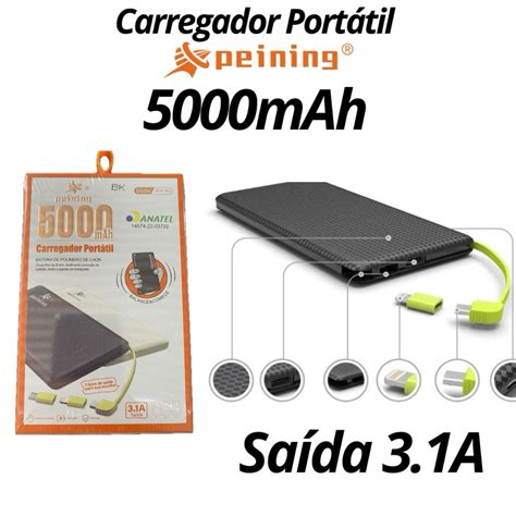 Carregador Port Til Power Bank Universal Mah Wup Original