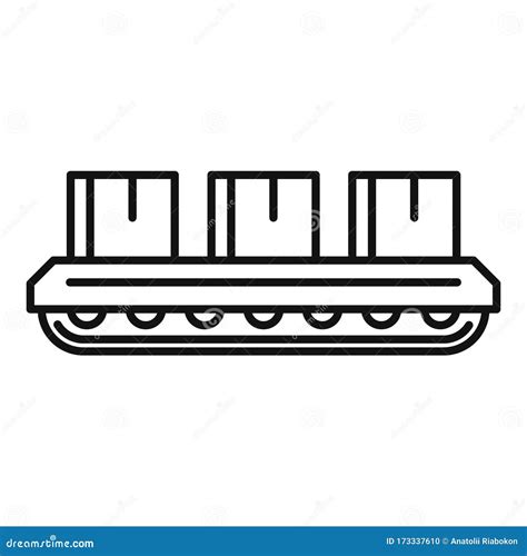 Warehouse Parcel Pallet Icon Simple Style Vector Illustration