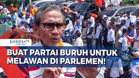 May Day Serikat Buruh Lampung Gelar Aksi Damai