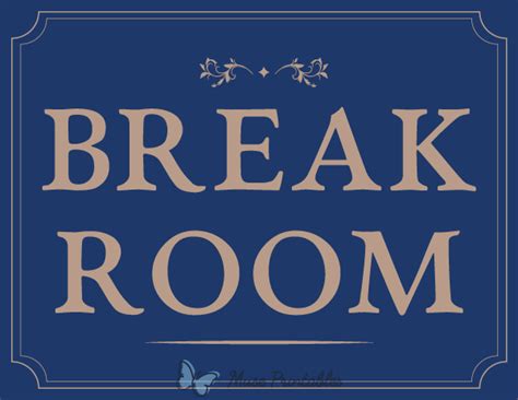 Printable On Break Sign