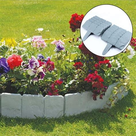 Home Garden Border Edging Fence Stone Lawn Yard Flower Bed Outdoor - Walmart.com