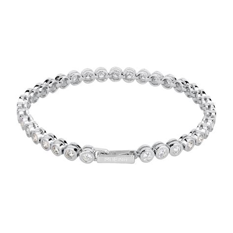 BRACCIALE TENNIS MABINA IN ARGENTO E ZIRCONI Biffi Gioielli