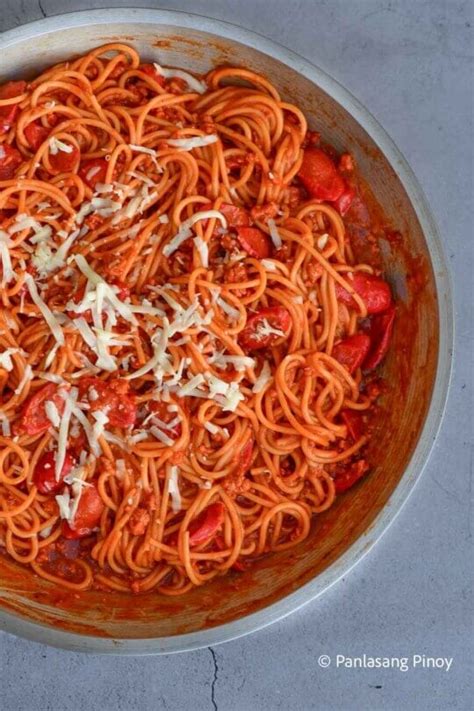 Pinoy Spaghetti Recipe - Panlasang Pinoy