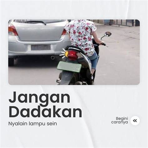 menyalakan lampu sein jangan dadakan biar enggak bikin pengendara lain