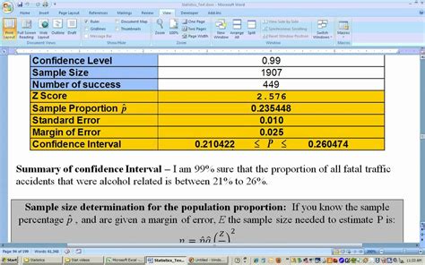 63wmv Confidence Intervals For Proportions And Sample Size