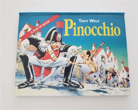 Vintage Tony Wolf Pinocchio Pop Up Book By Tormont Publications