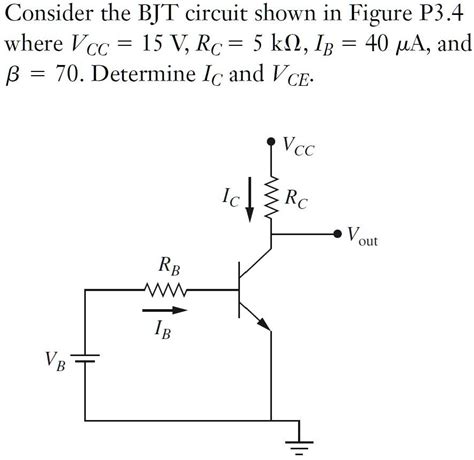 SOLVED Consider The BJT Circuit Shown In Figure P3 4 Where Vcc 15 V