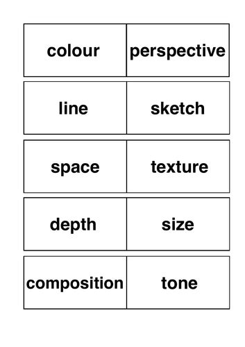 Eal Ks3ks4 Design Technology And Art Key Words Booklet Teaching Resources