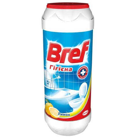 Порошок для чистки ванн Bref Гигиена Лимон 500 г (9000100245845) – фото ...